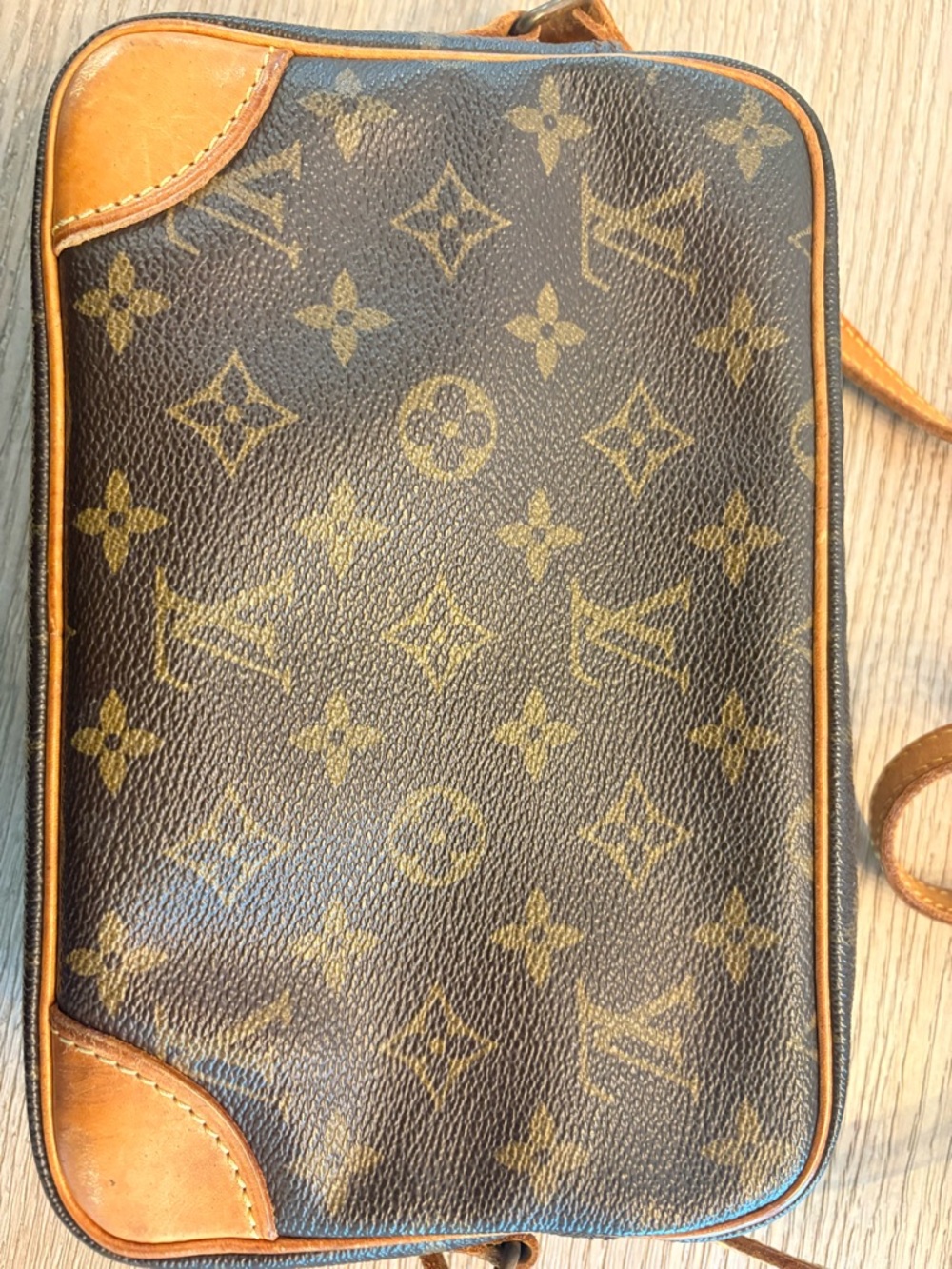 Louis Vuitton Monogram Crossbody Bag in Brown and Tan - Picture 2 of 4